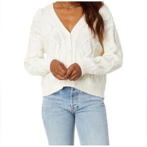 Lucky Brand Cable-Knit Cardigan M